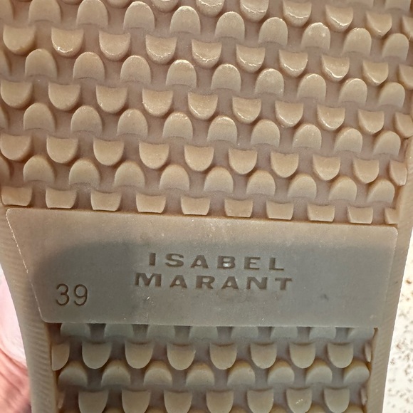 Isabel Marant White and Black Sneakers with Velcro Straps - Picture 7 of 8